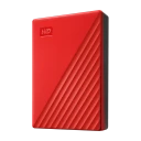 WD My Passport 4TB Ekstern Harddisk med Kryptering og USB 3.2 Rød