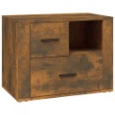 vidaXL Nattbord røkt eik 60x36x45 cm konstruert tre