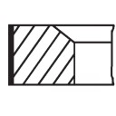 Stempelringsett MAHLE 001 92 N0