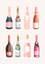 Champagne Bottles Plakat Plakat / 30x40cm