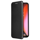 OnePlus Nord 2 5G Flip-deksel Carbon Fiber Svart