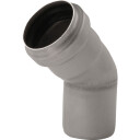 ACO 110 mm 45° rustfritt stål syrebestandig avløpsbend AISI 316
