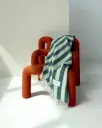 Maison Deux Candy Wrap Pledd Grønn/Mørkgrønn