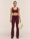 Casall Sublime Folded Flare Pants   Burgundy   M