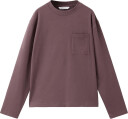 Mango Loose Fit Cotton T Shirt   Burgundy   116