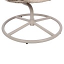 Hvilestol HOME4YOU Cassia Swivel 85x85x151 cm Beige   beige