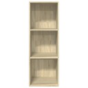 Bokhylle sonoma eik 40x30x114 cm konstruert tre