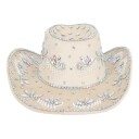 Boland Party Partners Cowboyhatt Crystal Beige One size 04545