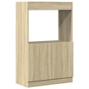 Highboard sonoma eik 63x33x100 cm konstruert tre
