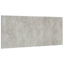 vidaXL Sengegavl betonggrå 200x1,5x80 cm konstruert tre