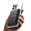 Baseus EnerFill FM12 10 000 mAh Qi2 MagSafe Powerbank med USB-C-kabel Svart