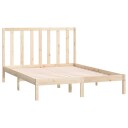  Sengeramme uten madrass hvit 135x190 cm heltre furu