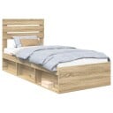  Sengestamme med hodegjerde Sonoma 90 x 190 cm Massiv furu