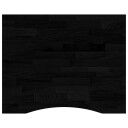  Bordplate mørkebrun 100x80x2,5 cm rektangulær heltre eik