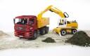 Bruder Man Tga Lastebil Og Liebherr Gravemaskin Bruder Vehicles 2751