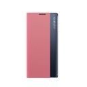 Hurtel Nytt Sleep Case for Samsung Galaxy S24 FE-deksel med klaff og stativ Rosa