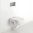 VILLEROY & BOCH O.NOVO COMPACT VEGGSKÅL M/TOALETTSETE, HVIT ALPIN