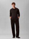 Calvin Klein Ls 100% Merino Polo 14Gg   Grey   M