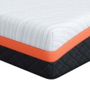 vidaXL Madrass Hvit og svart 80 x 200 cm Jakardstoff