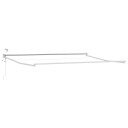  Elektrisk uttrekkbar markiseramme Hvit 4 × 3 m Aluminium