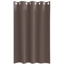  Gardiner med gardiner 2 pcs Mørkebrun Polyester