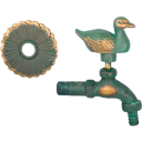 Nostalgi-kran (and) 52176-E brass 1/2 in inlet x 3/4 in outlet