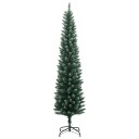 Kunstig slankt juletre med 150 LED 150 cm