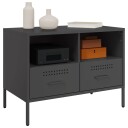  TV-benk svart 68x39x50,5 cm kaldvalset stål 843042