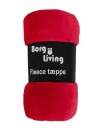 Borg Living Fleeceteppe Rød 150x200 cm Ekstra myk og fin