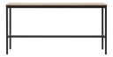 Muuto Base High barbord oak, sort stativ, plywoodkant, b 50 l 190 h 95