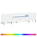 vidaXL LED TV skap Hvit Konstruert tre