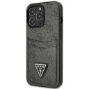 Guess iPhone 13 Pro Hardcase med Kortholder - Svart Triangle Logo