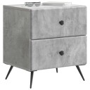  Nattbordskap Betonggrå 43 x 34,5 x 47,5 cm Konstruert tre
