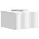  Vegghengt Nattbord 2 pcs Hvit 33 x 34,5 x 20 cm Konstruert tre