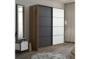 Fruitland Garderobe 180 cm - Ek/Grå/Hvit