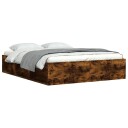 vidaXL Sengeramme røkt eik 150x200 cm 8721012158269
