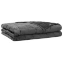 vidaXL Vektet Teppe Antrasitt 230 x 220 cm 15 kg 100% Bomull 205T