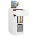vidaXL Skrivebordskap hvit 33,5x50x75 cm konstruert tre