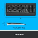 Logitech MK540 Advanced Trådløst Tastatur og Mussett med Nordic Layout