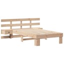  Sengestamme med hodegjerde Brun 90 x 190 cm Heltre furu