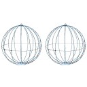  Kule med 384 LED 2 pcs Kaldhvit 60 cm Metall