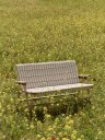 Outdoor Market Sofa Cushion Beige With Red Stripe