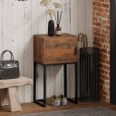 Industrielt konsollbord – Rustikk brunt 40x30x76 cm