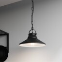 Luminex Pendellampe i jern svart/hvit