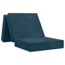 vidaXL Sammenleggbar sofabed 75 x 67 x 45 cm Blå