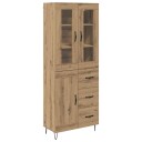  Høyskap med skuff Artisan Eik 69,5 x 34 x 180 cm Konstruert tre