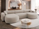 Hanish Sovesofa med dobbel sjeselong 5 seter   Beige