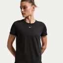 Nike Dri FIT One Classic SS Top Dame Black/White L