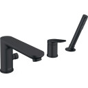 Duravit Badekarbatteri Wave Med Dusjsett Matt Sort
