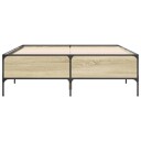  Sengeramme sonoma eik 150x200 cm konstruert tre og metall 8721102609831